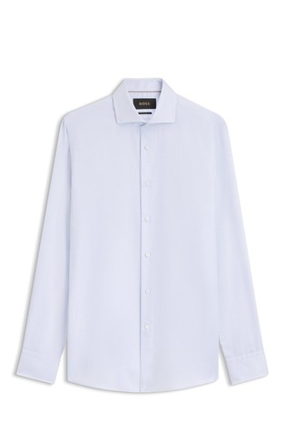 Slim fit košulja od strukturiranog pamuka