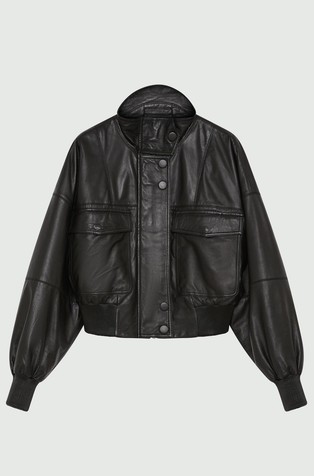 Stella Maxwell x Marella prošivena kožna bomber jakna