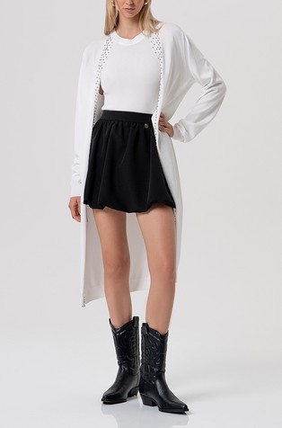 Dugi kardigan s metalnim perlama