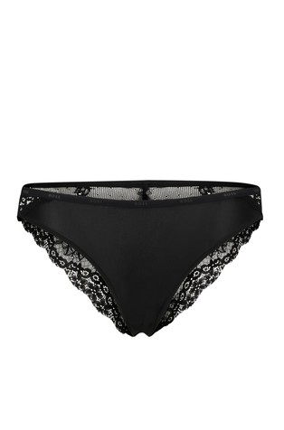 Gaćice s čipkom i logo obrubom