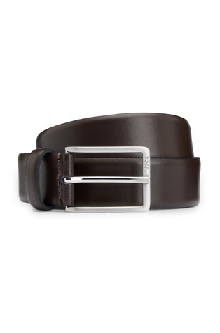 Kožni remen s logo kopčom