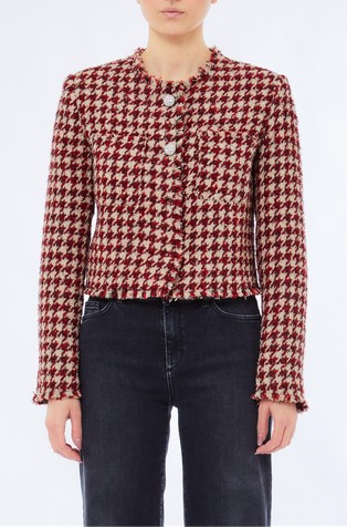 Buklé sako s pepita uzorkom