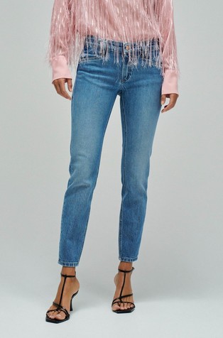 Wonder Push Up cropped skinny jeans hlače