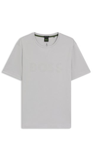 Pima-cotton T-shirt with gloss logo