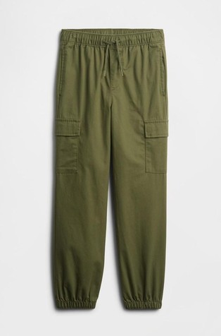 Kids Twill Cargo Joggers with Washwell