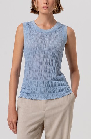 Majica bez rukava sa svjetlucavim lurex vlaknima