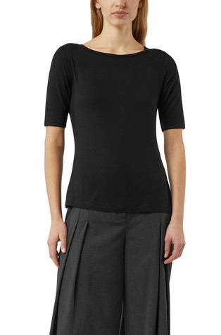 Slim fit viskozna majica kratkih rukava