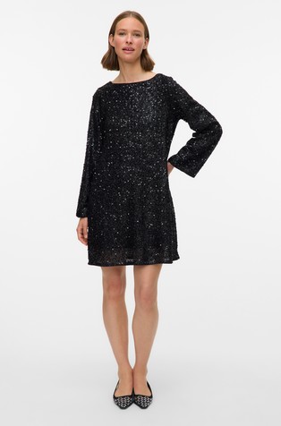 VMNAJA Short sequined bow dress