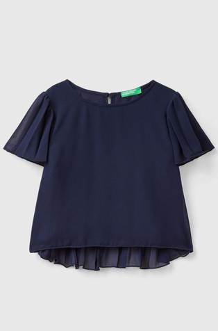 Bluza s plisiranim detaljima