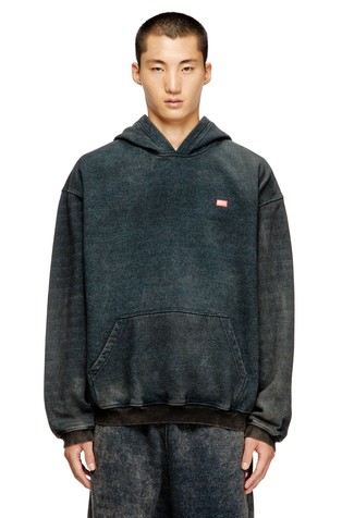 Relaxed fit pamučni pulover s kapuljačom