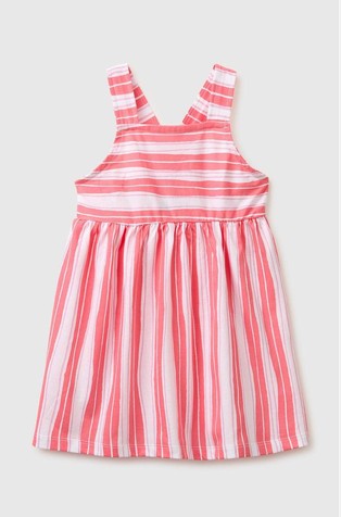 Printed dress with straps