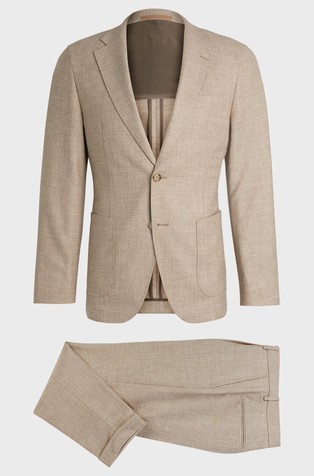Slim fit odijelo od mješavine djevičanske vune