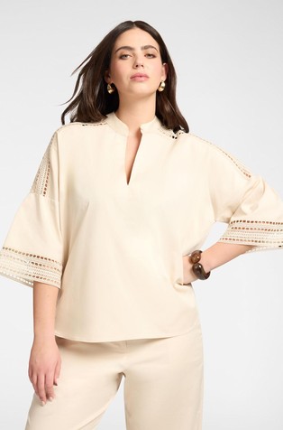Kimono bluza s makramé obrubima