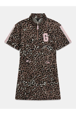 Animal-print short dress