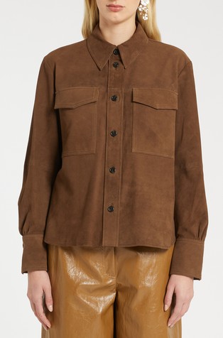 Košulja-jakna od brušene kože