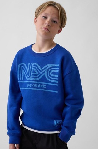 Relaxed fit pulover s otiskom za dječake