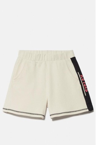 Cotton shorts with logo band