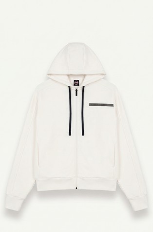 Full zip hoodie in cotton-blend