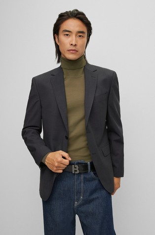 Regular fit sako od djevičanske vune