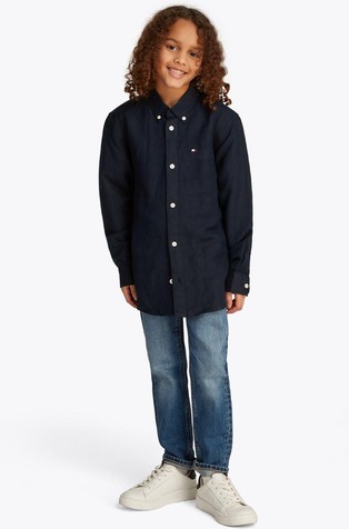 Relaxed fit košulja od mješavine lana