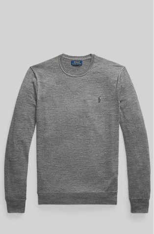Slim Fit Washable Wool Crewneck Sweater
