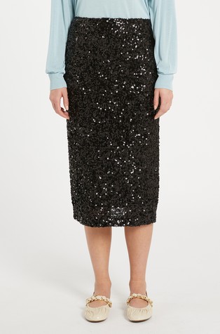 Midi suknja sa šljokicama