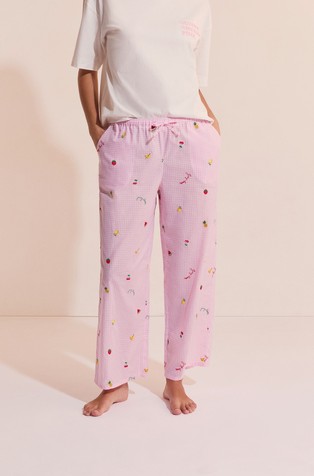 Breeze gingham cotton pyjama pants