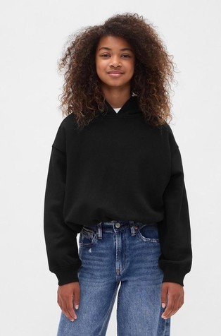 Oversized pulover s kapuljačom za djevojčice