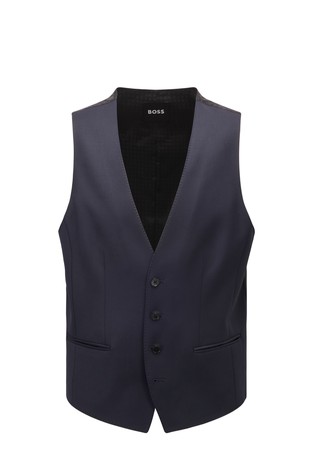 Slim fit prsluk od djevičanske vune