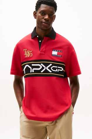 TH x F1 MOVIE relaxed fit logo polo majica