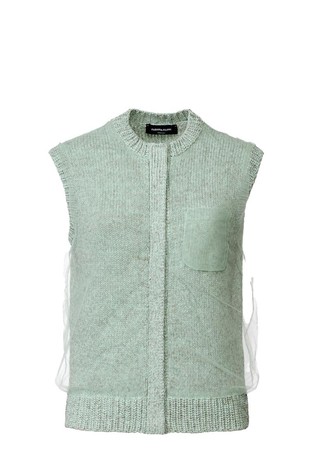 Meliran pleten prsluk sa slojem od tila