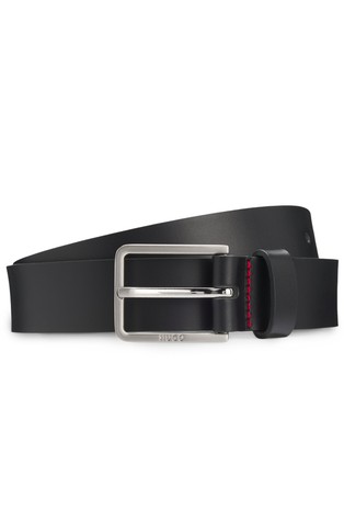 Kožni remen s logo kopčom