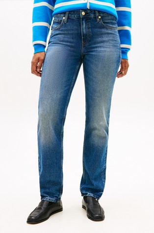 Faded Straight Leg Jeans