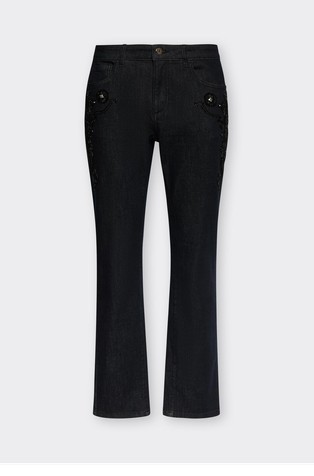 Jeans with rhinestones