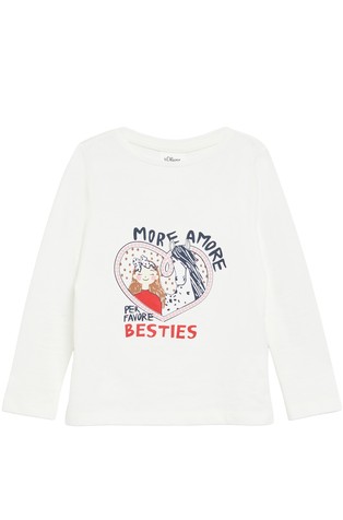 Long-sleeved T-shirt with  sequins