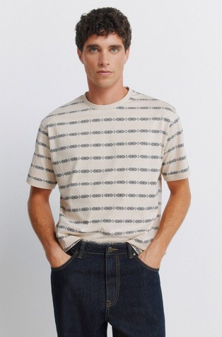 Ethnic all-over print T-shirt