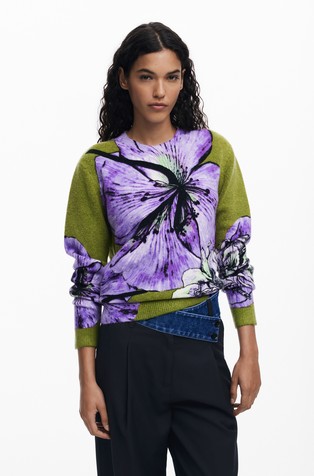 Pleten pulover s printom Christian Lacroix