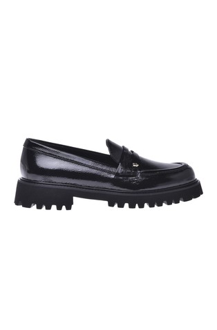 Patent leather loafers