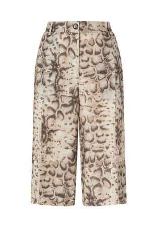 Lanene bermude sa zmijskim uzorkom