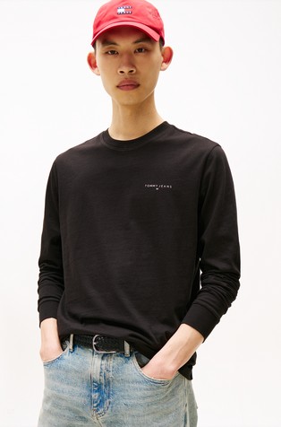 Slim fit logo majica dugih rukava