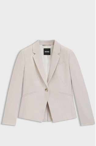 Slim fit sako od flanelske tkanine