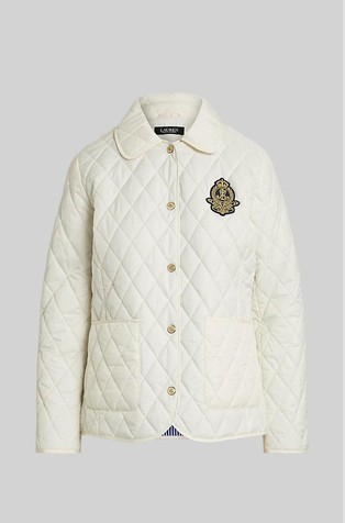 Prošivena jakna s našivkom grba