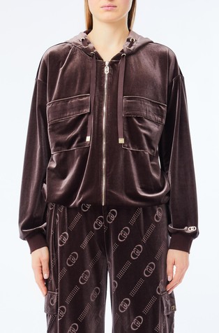 Plišani pulover s kapuljačom