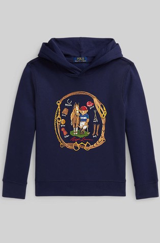 Polo Bear pulover s kapuljačom i flisiranom unutrašnjošću