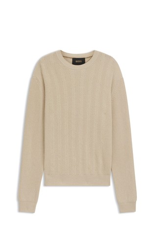 Pleten pulover od vune i kašmira s različitim strukturama