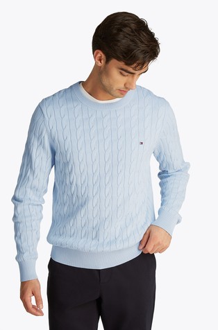 Relaxed fit strukturirano pleten pulover