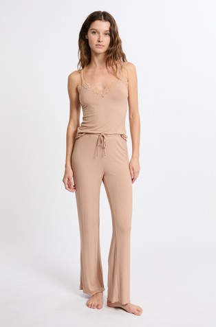 Nettie pidžama od rastezljive viskoze s detaljima od čipke