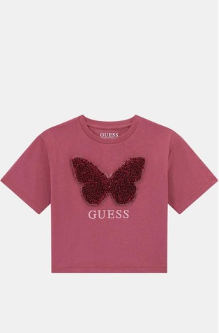 Cropped logo majica s reljefnom aplikacijom