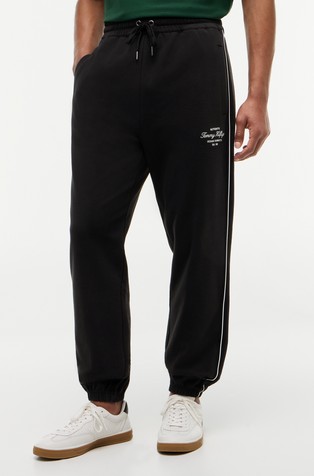 Joggers with Thin Contrast Stripes