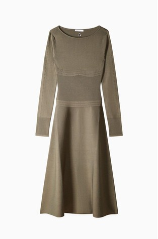 Duga pletena haljina od mješavine viskoze